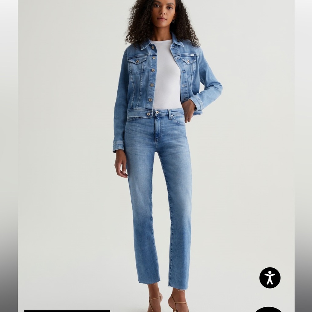 Ag Jeans The Mari Light Blue Skinny Jeans, NOT OUTLET